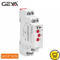 GEYA รีเลย์ GRI8-02เซ็นเซอร์ Arus Bawah AC 24V-240V รีเลย์ Kontrol 0, 05A 1A 2A 5A รีเลย์8A Arus