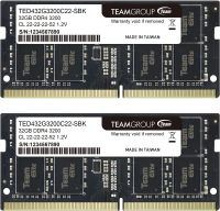 TEAMGROUP Elite DDR4 64GB Kit (2 x 32GB) 3200MHz PC4-25600 CL22 Unbuffered Non-ECC 1.2V SODIMM 260-Pin Laptop Notebook PC Computer Memory Module Ram Upgrade - TED464G3200C22DC-S01 64GB Kit (2x32GB)