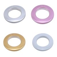 【LZ】 50PCS High Quality Home Decoration Curtain Accessories Plastic Rings Eyelets For Curtains Grommet Top DIY Metal Curtain Eyelet