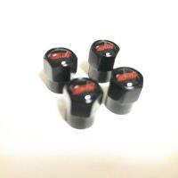 จุกลมยางรถยนต์ พร้อมโลโก้  Subaru STI 1 ชุด (4 อัน) ดำ- Car Tire Valve Caps