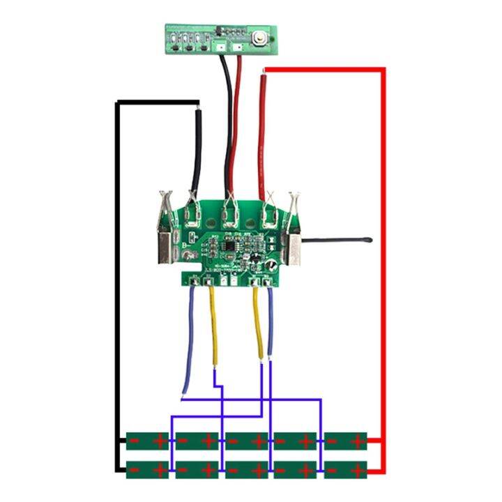 suitable-for-bosch18v-lithium-battery-shell-sleeve-protection-plate-led-light-label-capacity-label-spring