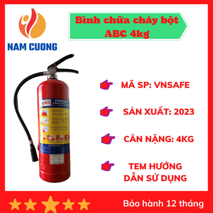 Bình chữa cháy bột 4kg có đồng hồ đo áp suất trong bình – MFZ4 nhập ...