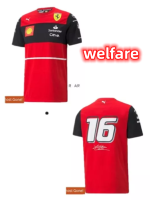 เสื้อยืดแขนสั้นผู้ชายสวัสดิการชุดแข่งรถ F1 2022