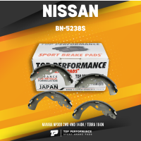 BRAKE SHOES (ประกัน 3 เดือน) ก้าม เบรค หลัง NISSAN NAVARA NP300 2WD 4WD 14-ON / TERRA 18-ON - BN 5238 S / BN5238S - TOP PERFORMANCE JAPAN - ดรัม เบรค เบรก นิสสัน นาวาร่า เทอร์ร่า BENDIX BS5238 D4060-4JA0A