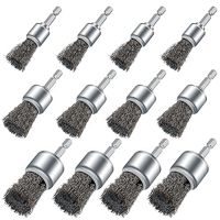 12PCS Metal Brush for Drill for Drill Paint Surface Rust Removal and Small Spaces