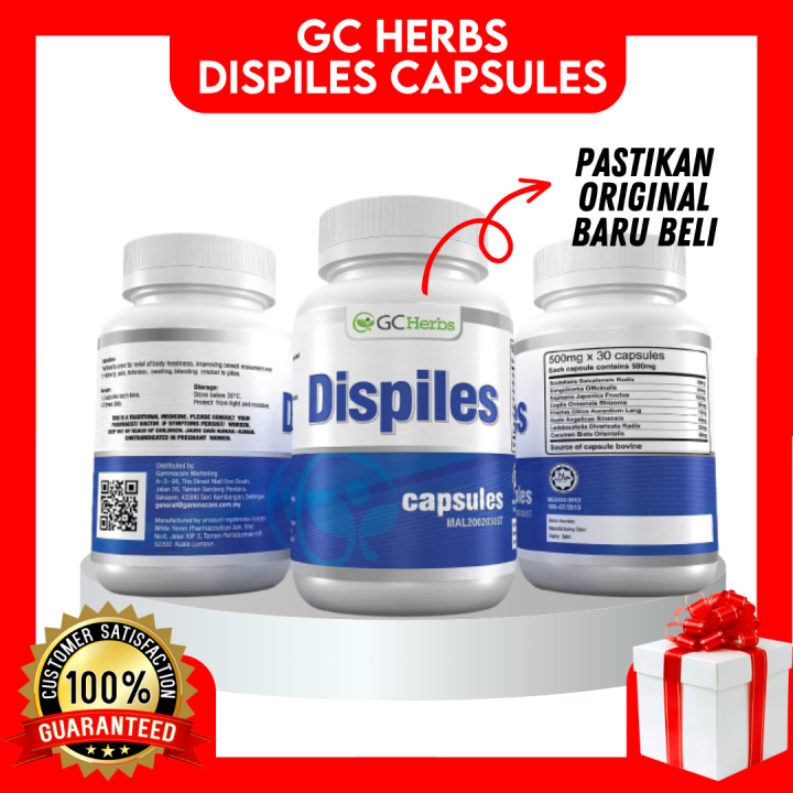 【ORIGINAL+READYSTOCK】Gc Herbs Dispiles Capsule (500g x 30's) | Lazada