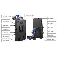 WY-VG9-2 Camera Battery Board Adapter for Sony SLR Camera External V-Mount Battery Plate Power Supply System 12.8V-16.8V