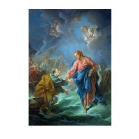 โปสเตอร์คริสตจักรคริสเตียนผ้าใบวาดภาพพระเยซูและศิลปะบนผนังพระเยซูช่วยภาพโปสเตอร์สำหรับ69F 0706