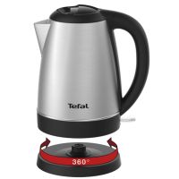 กาต้มน้ำไฟฟ้า TEFAL ทีฟาล์ว รุ่น KI800D66 กำลังไฟ 2200 วัตต์ ความจุ 1.7 ลิตร สีเงินดำ กาต้มน้ำร้อน กาต้มน้ำร้อนไฟฟ้า กาต้มน้ำ กระติกน้ำร้อน