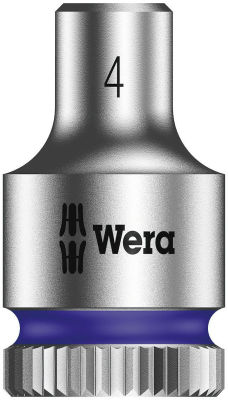 Wera - 5003501001 Zyklop 8790 HMA 1/4" Socket, Hex head 4mm x Length 23mm
