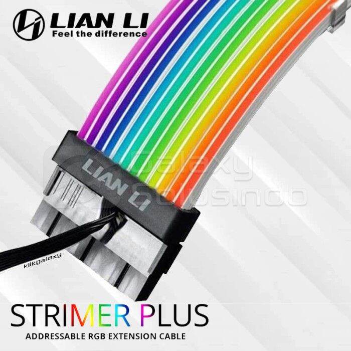 LIAN LI Strimer Plus V2 ARGB 24 Pin PSU Extension Cable | Lazada Indonesia