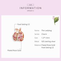 Bamoer 925 silver beads Rose gold series style fashion charm for diy celet accessories SCC1223