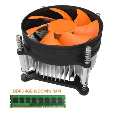 DDR3 4GB Ram Memory+115X Cooling Fan 1600MHz 240 Pins PC3-12800 Desktop RAM for Intel AMD Desktop RAM Memoria