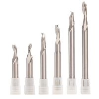 เครื่องตัดมิลลิ่ง HSS 8mm 10mm Shank Engraving Bit สําหรับการตัดหน้าต่างอลูมิเนียมหนึ่ง Flute End Mill CNC Alu Cutter Router Bit