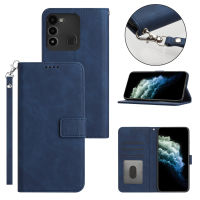 เคสโทรศัพท์สำหรับ Tecno Spark 9 Pro Spark 9T Spark 8C Spark GO 2022 Spark 8 Spark 8 Pro Spark 7 Spark 7 Pro Spark 7P Spark 6,เคสทรงกระเป๋าพร้อมช่องใส่บัตรทำจากหนัง PU มีช่องใส่บัตร