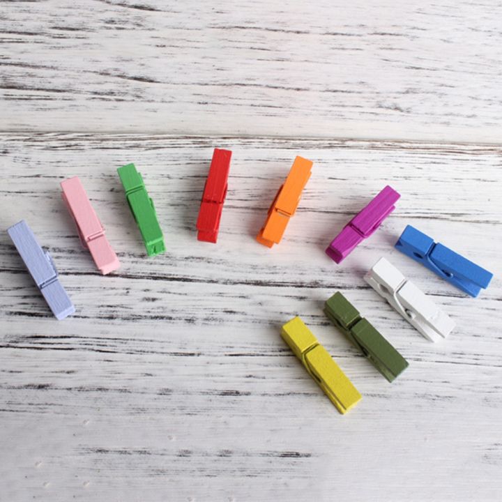 12-pcs-mini-cooler-fridge-photo-pins-clips-whiteboard-wood-bookmark-wooden-office