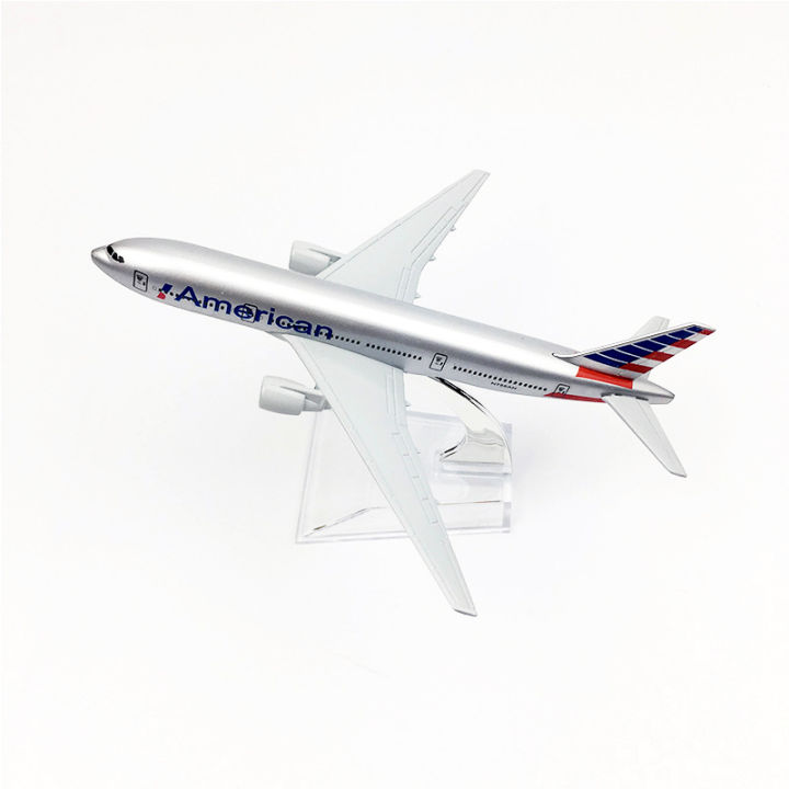 american-airlines-b777-plane-model-boieng-777-die-cast-metal-aircraft-airplane-model-toy-16cm