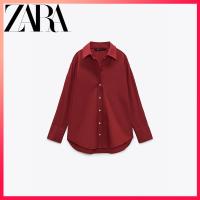 w Zara เสื้อเชิ้ตแขนยาว ลําลอง ทรงหลวม เรียบง่าย สําหรับผู้หญิง hn