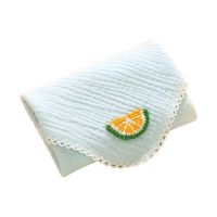 Drooling Bib Soft Baby Face Wash Cloth เด็กวัยหัดเดินผ้าฝ้ายมัสลิน Kerchief สบายผิว Bibs Square Bibs Burp Cloth