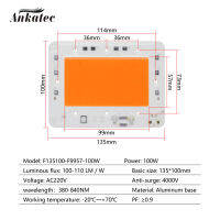 LED cob Full Spectrum, ชิป cob, 100W,150W, 200W,AC110V,AC220V, โมดูลแสง, 380-840NM แบบเต็ม, จัดส่งฟรี,