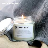 The new generation brand ONLYFORYOU 100 ml transparent scented candles in the sweet atmosphere with hand gift box