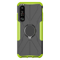 Phone Case For Sony Xperia 1 iii กันกระแทกเคสกันกระแทกแหวนโลหะ Stand Hard Back Armor Cover