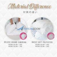 Arrowzoom Inner Pillow Stuffing Comfy Bed Time Soft Hypoallergenic Premium Pillow 50x150cm 20x60 inch