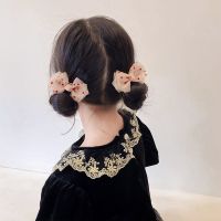 2pcs Children Temperament Bow Mesh Hair Clip Super Fairy Fashion Ponytail Clips Accessories Hairpin Sweet Barrettes Headdress