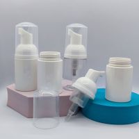 14/20Pcs 30Ml Transparent Mini Foaming Soap Pump Refillable Empty Bottle Portable Plastic Foam Dispenser Bottle For Cleaning