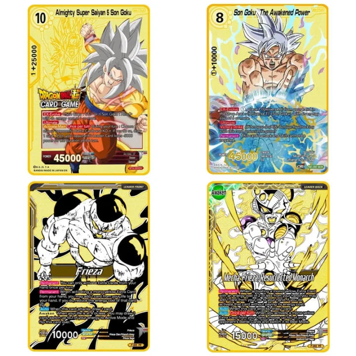 Dragon Ball Super Metal Card Golden Card GOKU Frieza Signature Battle ...