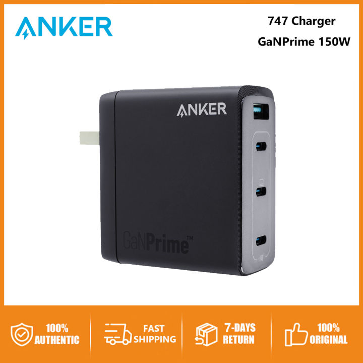 Original Anker 747 Charger GaNPrime 150W Power for Laptops