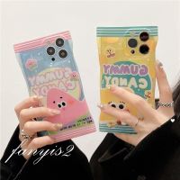 ?Hot Sale? Compatible for iPhone 14 Pro 13 12 11 Pro Max 14 Plus X XR Xs Max 8 7 6 6s Plus SE 2020 New Fashion Snack Candy Phone Case Cute Cartoon TPU Soft Silicone Back Cover