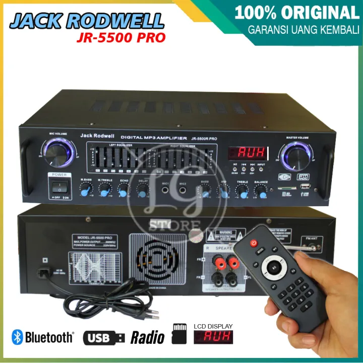Amplifier JACK RODWELL JR 5500 PRO ORIGINAL Support USB SD Card