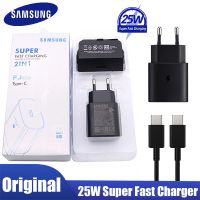 【2023】 xqwznb S22 S21หมายเหตุ20 10 A70 Super Charger Cargador 25W EU สำหรับ Note20 S20 A90 5G TypeC Cable