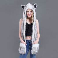 New Product 2018 Brand New Winter Warm Cartoon Animal Hat Plush Beanie Fleece Winter Warm Fluffy Hooded Cap Earmuff Hat