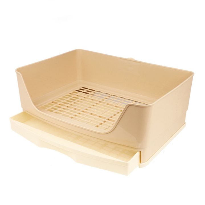 Large Rabbit Litter Box with Drawer Place Firmly Pet Bedpan Corner ...