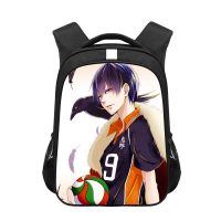 【Hot Sale】 The new haikyuu volleyball teenager anime student schoolbag large-capacity shoulder bag lightening reflective strip backpack