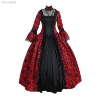 卐✎ 27bf6658 Vestido para corte medieval feminino vestido de baile Lady gola quadrada cintura apertada laço traje elegante retro e gótico