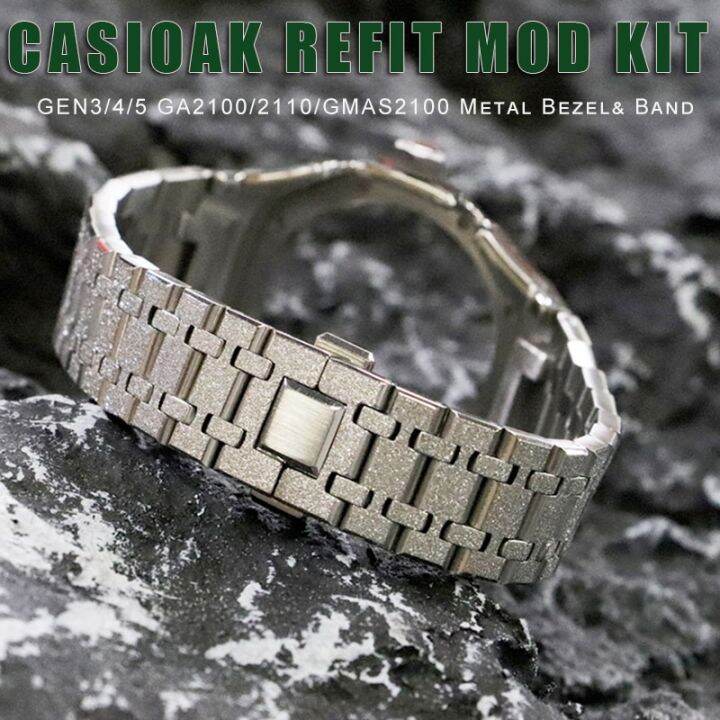 Gen5 Gen4 Suitable Fo Casioak Mod Kit For Ga2100 Gmas2100 Metal Bezel