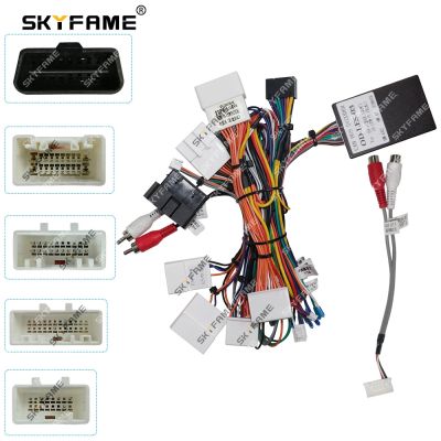 SKYFAME Car 16pin Wiring Harness Adapter Canbus Box Decoder Android Radio Power Cable For Lexus RX ES OD-LES-03
