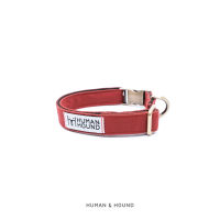 Collar dog Human and Hound - Canvas collar : Brick Red