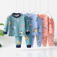 【CW】 Children Pyjamas Kids Clothing Sets Warm Fleece for Boys Thicken Sleepwear Baby Thermal