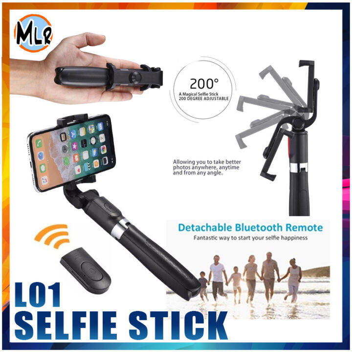 L01 Bluetooth Selfie Stick Tripod Monopod Detachable Wireless Remote