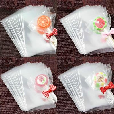 100 Pcs Gift Lollipop Cookie Bag Packaging Open Transparent Wedding Favor Cellophane  Small Plastic Wrapping Supplies Gift Wrapping  Bags