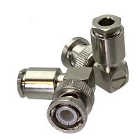 BNC male plug right angle clamp RG142 LMR195 RG58 RG400 Cable RF Coaxial connector Wire Terminals