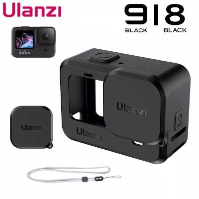 ซิลิโคน Gopro Hero 10 9 8 พร้อมฝาปิดเลนส์ และสายคล้องคอ Ulanzi G9-1 / G8-3 Vlog Soft Silicone Protective Case GoPro 10 9 8