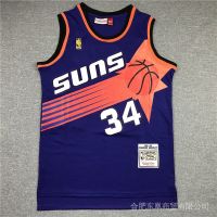 Hot [6 Styles] NBA Jersey Phoenix Suns 34 # BARKLEY Retro Purple Basketball