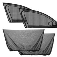 Car Window Sunshade 2PCs Mesh Car Styling Breathable Sun Shade Curtain Auto Rear Side Window Sun Visor Cover Kids UV Protective