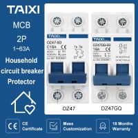 Household circuit breaker Over voltage and under voltage protection AC MCB 16A 32A 40A 63A safety protection power switch