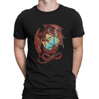 DnD Game Man TShirt Red Dragon Dice Individuality Polyester T Shirt Original Sweatshirts New Trend Size XS-4XL